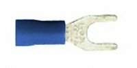 Vinyl Insulated #8 Size Fork Terminal 16-14 Gauge (Blue) – 100 Pieces