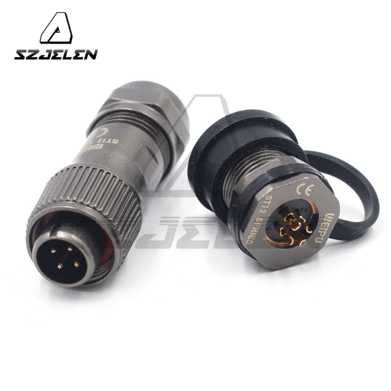 WEIPU ST1210/ST1213 IP67 Waterproof 4Pin Connector Male Female,Aviation Plug 5A