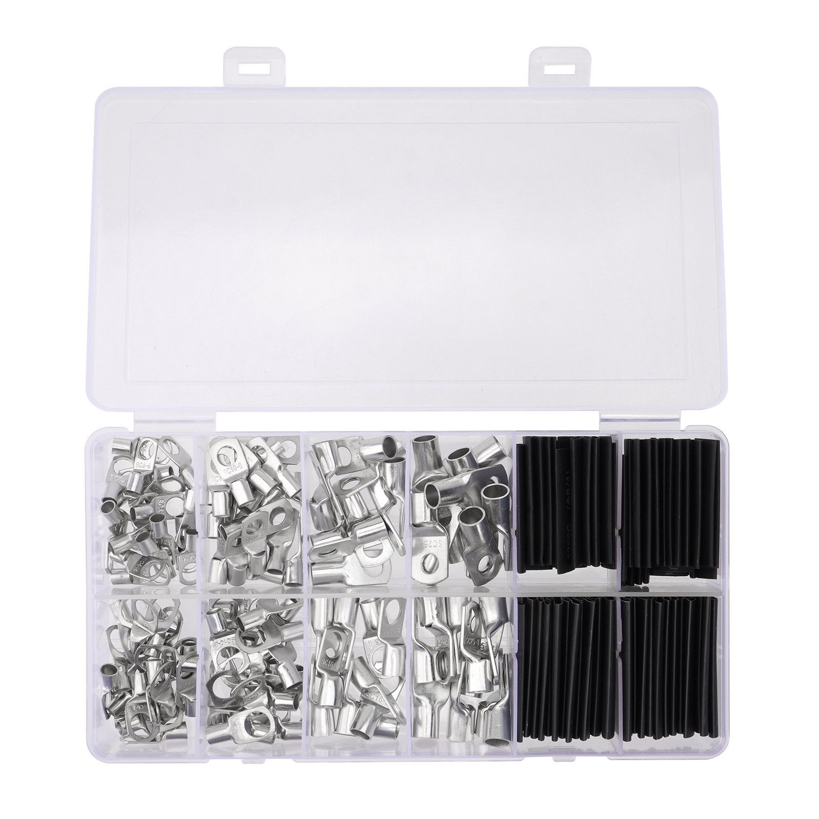 280PCS Copper Battery Ring Crimp Electrical Wire Connectors Cable Lug Terminals