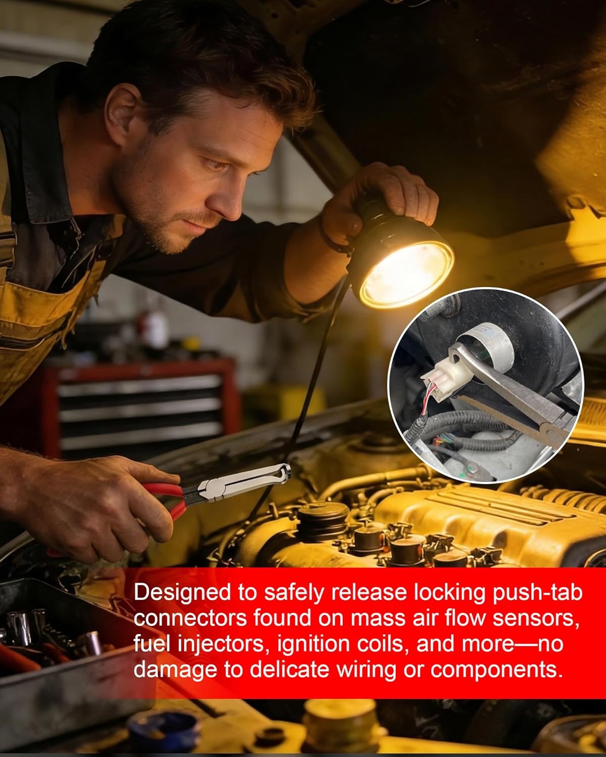 5 Pcs Electrical Disconnect Pliers for Cars, Automotive Electrical Plug Connecto