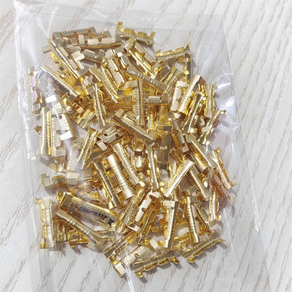 200x U Shape Copper Ring Terminals Non-Insulated Spade Butt Wire Connectors US