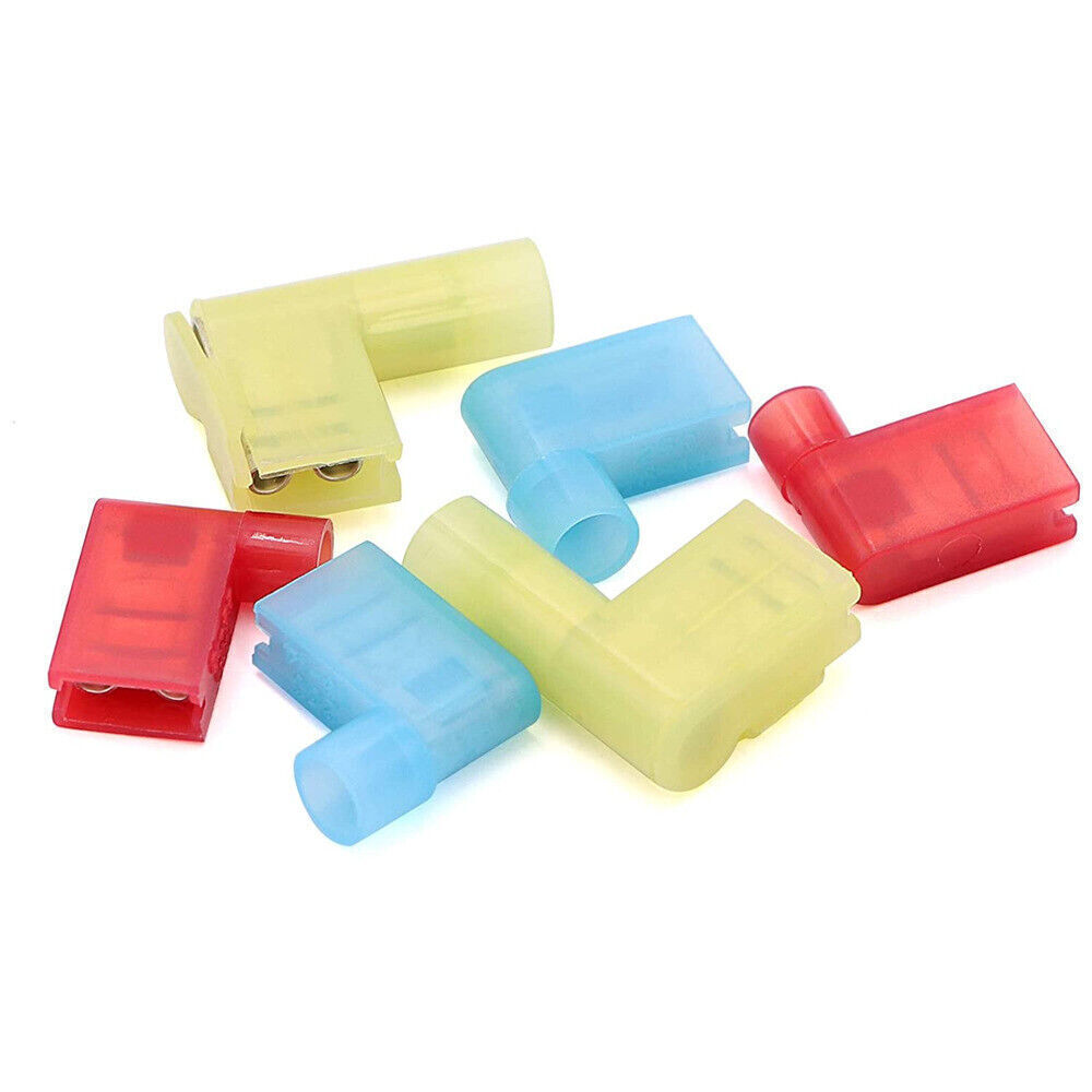 Fully Insulated Quick Disconnects 22-10 AWG Wire Connectors Flag Spade Terminals