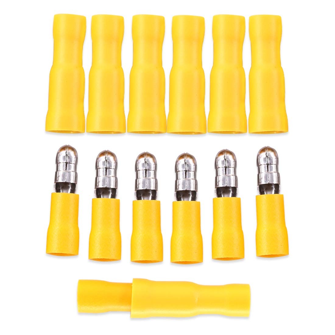 50Pairs Insulated Female Bullet Quick Splice Wire Terminals Wire Crimp Connec…