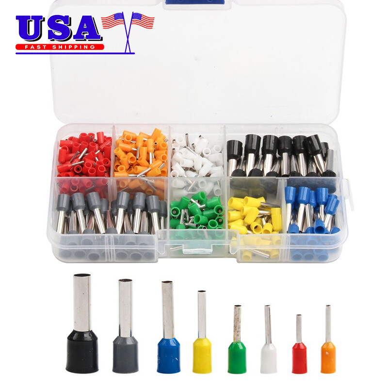 400Pcs Terminal Wire Connectors Assorted Electrical Set Insulated Crimp Kit