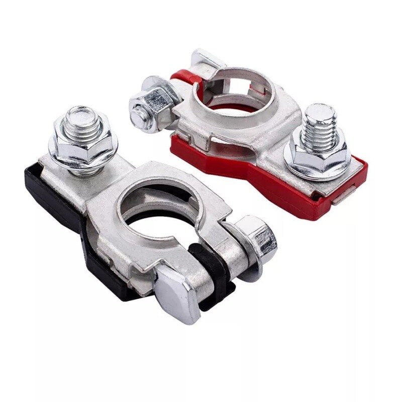 2PCS 16mm-18mm Battery Terminal Connectors Zinc Pile Head For Car Boat Universal