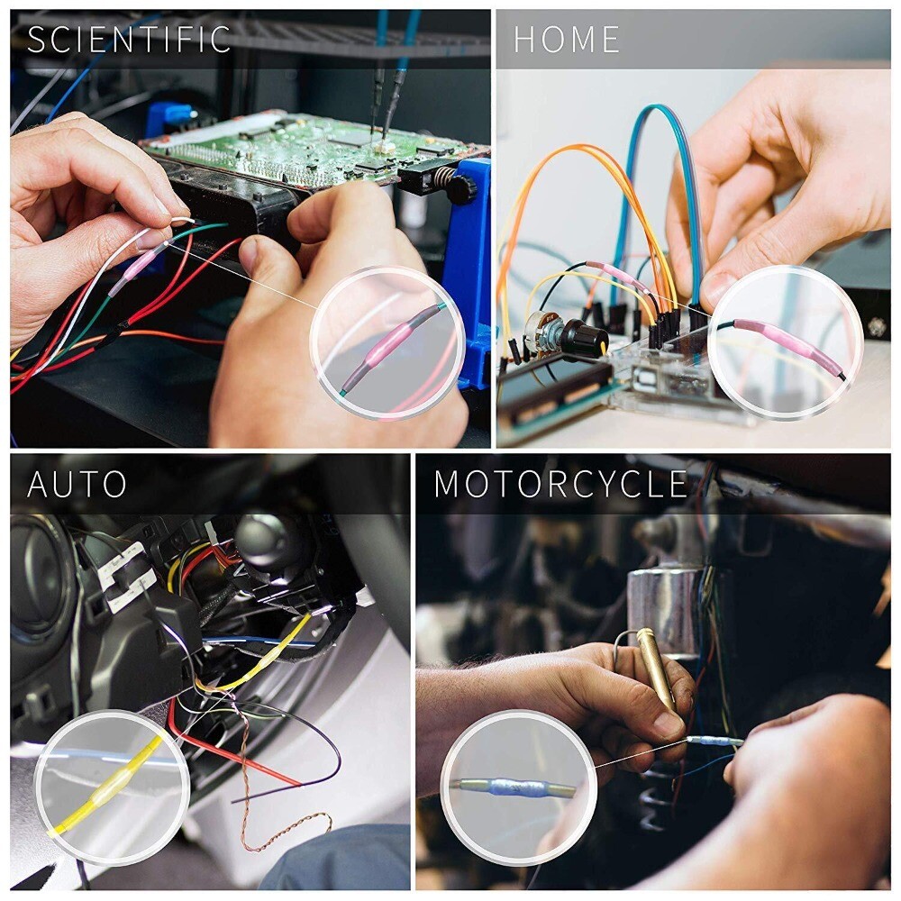 800X Waterproof Heat Shrink Butt Splice Wire Connector Insulated Crimp Terminals