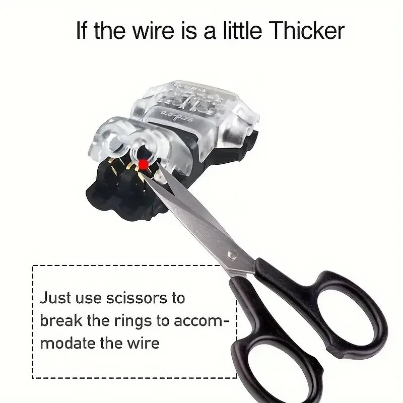 10/20PCS T-Tap Wire Connectors 22-18 AWG Quick Splice Low Voltage