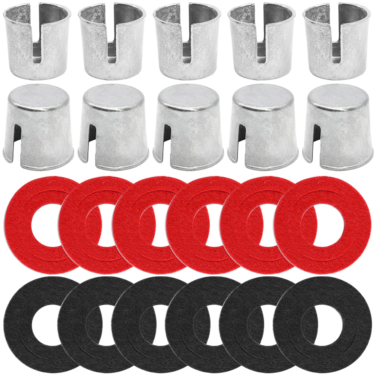 10x Battery Post Terminal Shims w/ 12x Washers Lead Terminal Caps Top Repair