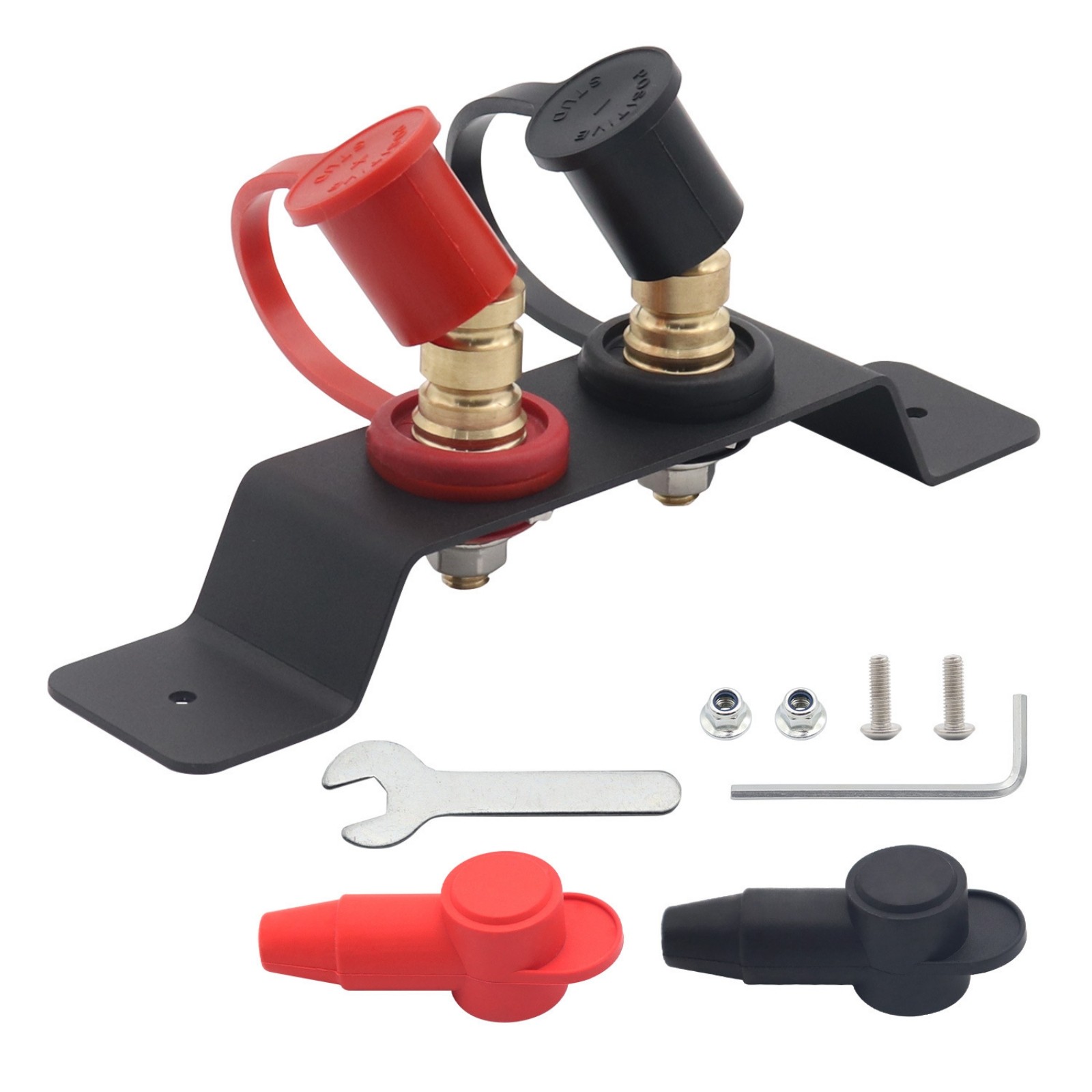 Terminal Post Assembly Brass-Colored Wiring Hardware Conductive