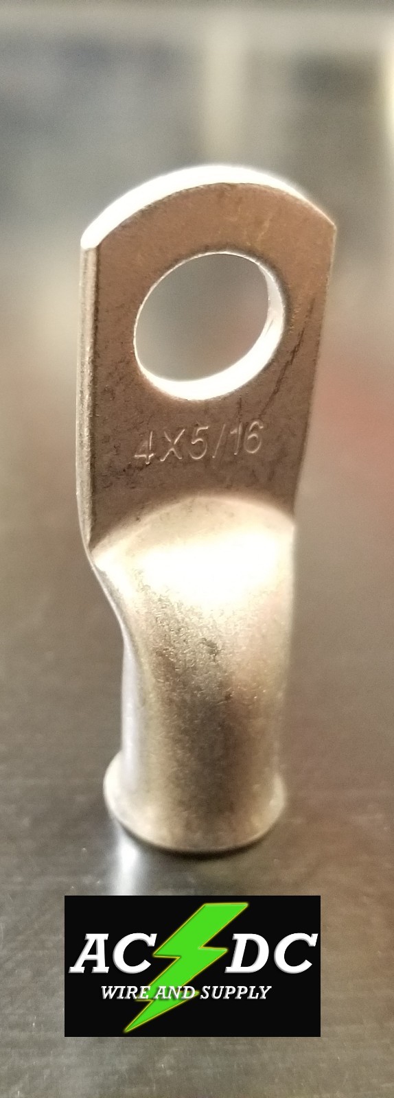 (5) 4 AWG Ring 5/16″ Hole Terminal Lug Tin Plated Copper Cable lug Gauge