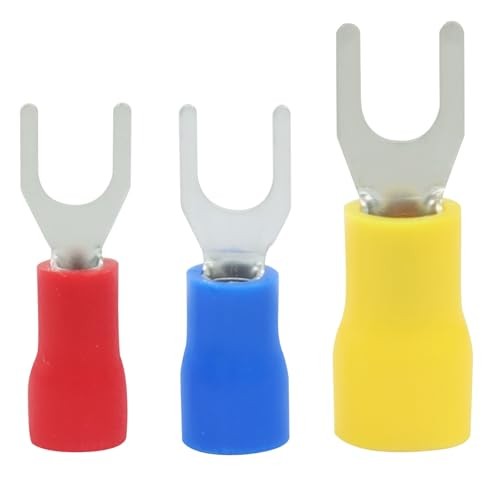 245 Pcs Crimp Connectors Wire Forks, U-Type | Insulated Fork Terminal