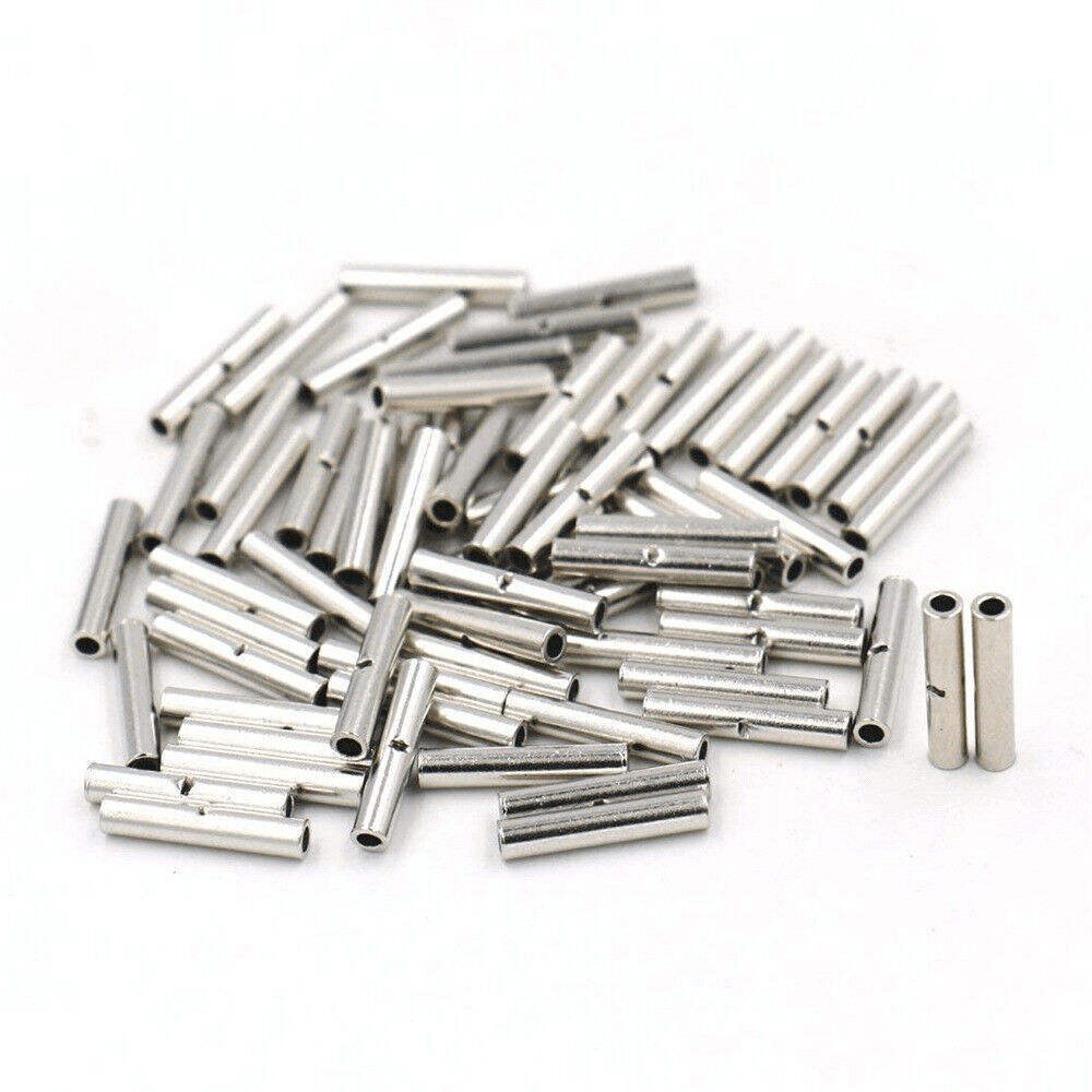 50x Bare Copper Wire Splice Butt 22-10AWG Connectors Ferrule Crimp Terminals