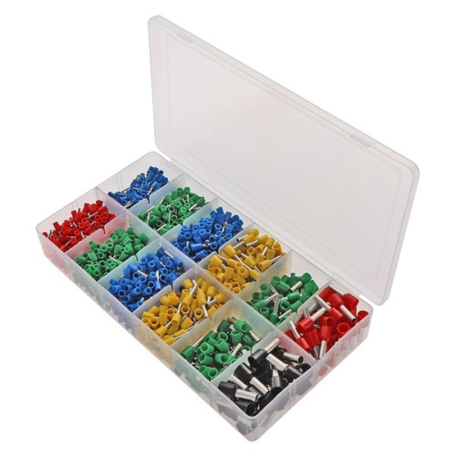Ferrule Crimping Tool Kit, Crimper Plier with 2400PCS Wire Ferrules Terminal Kit