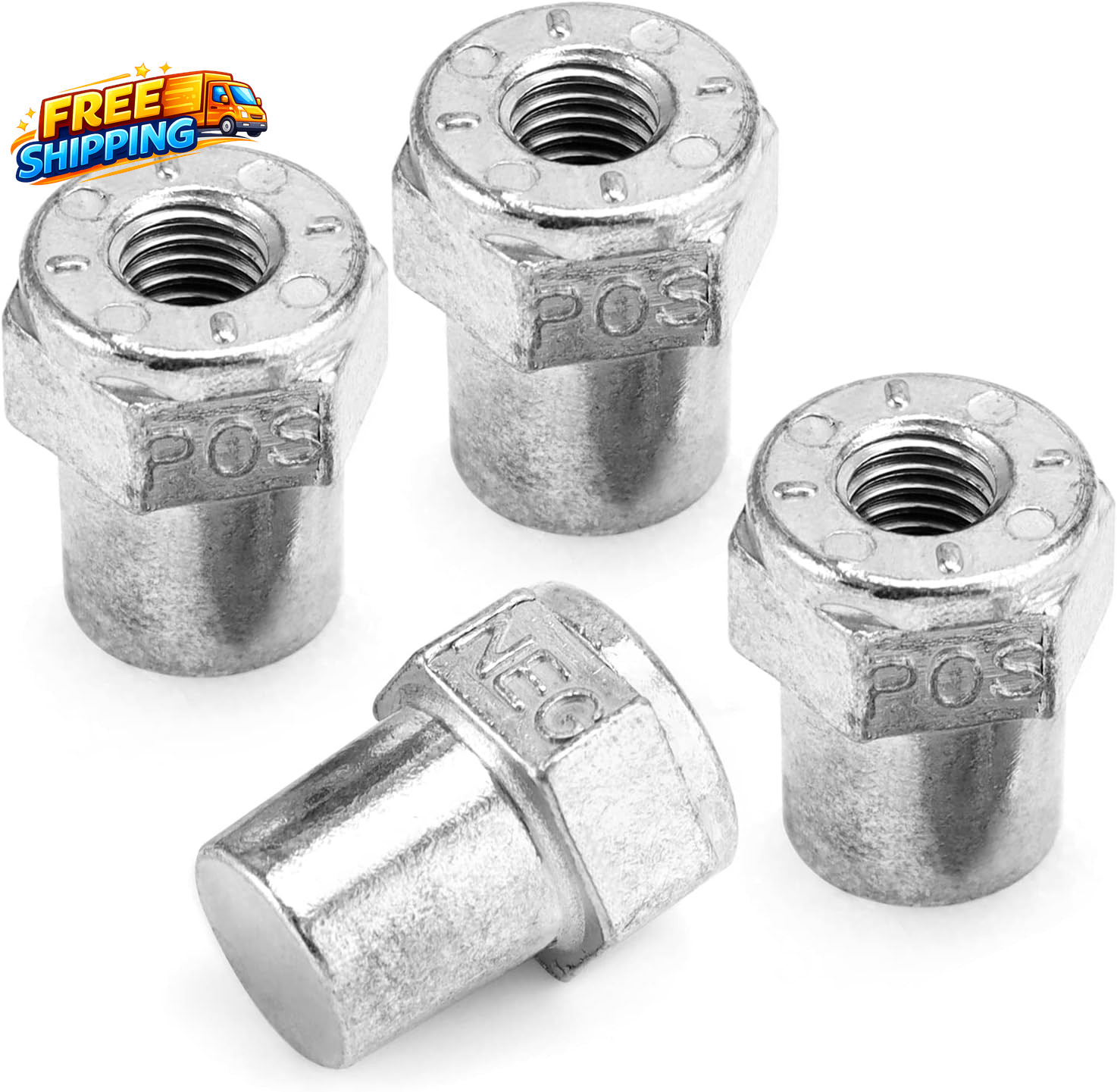 Car Positive Negative Battery Post Terminal, 2 Pair Zinc Alloy Battery Adapter,
