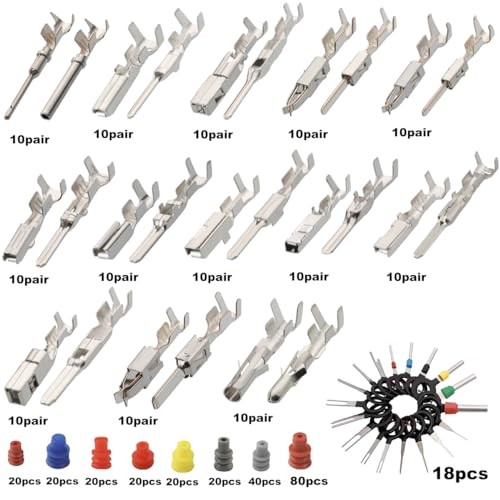500Pcs Wire Harness Terminal Pins Male Connector Copper Motorcycle ATV 1-3.5mm