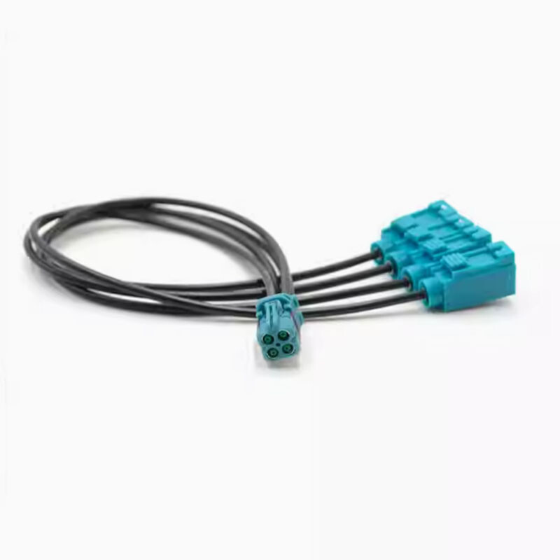 Mini-Fakra RF Adapter Cable Z female to female 4-in-1 Wire Harness Car LVDS 0.4m