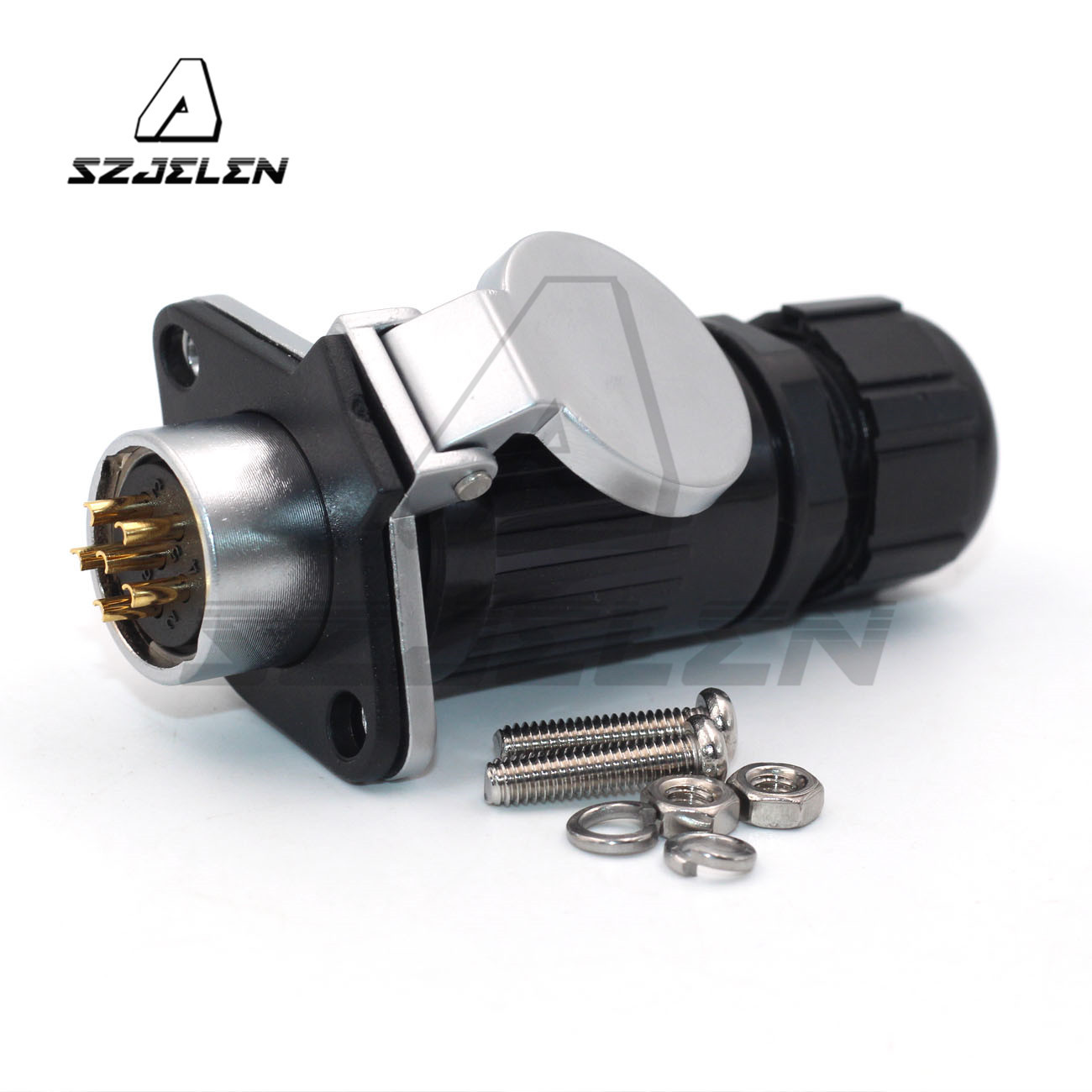 HP20 6pin Circular Outdoor Panel Mount Connector IP67,Waterproof Connector Plug