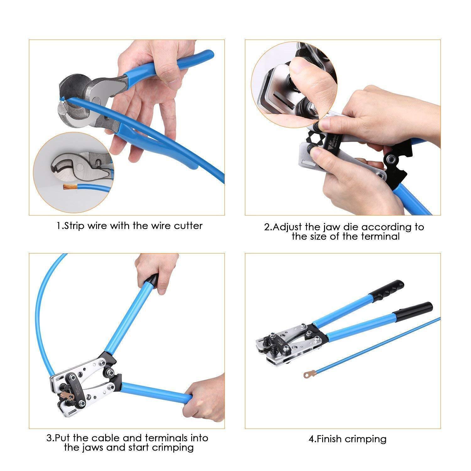 280Pcs Electrical Wiring Crimp Connectors,Copper Battery Lugs,Wire Ring Terminal
