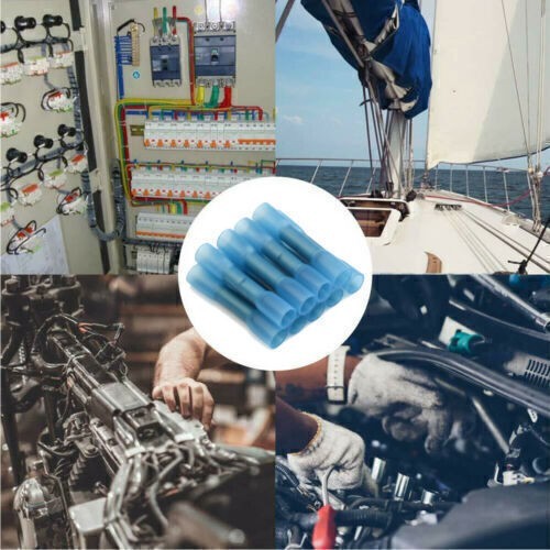 Waterproof Heat Shrink Butt Wire Splice Seal Crimp Connectors Terminals 22-10AWG