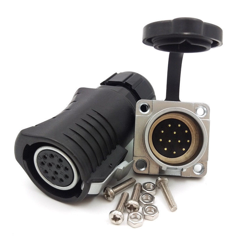 XHP20 20mm 12pin Panel Mount Wire Connector,Aviation Cable Connector Plug Socket