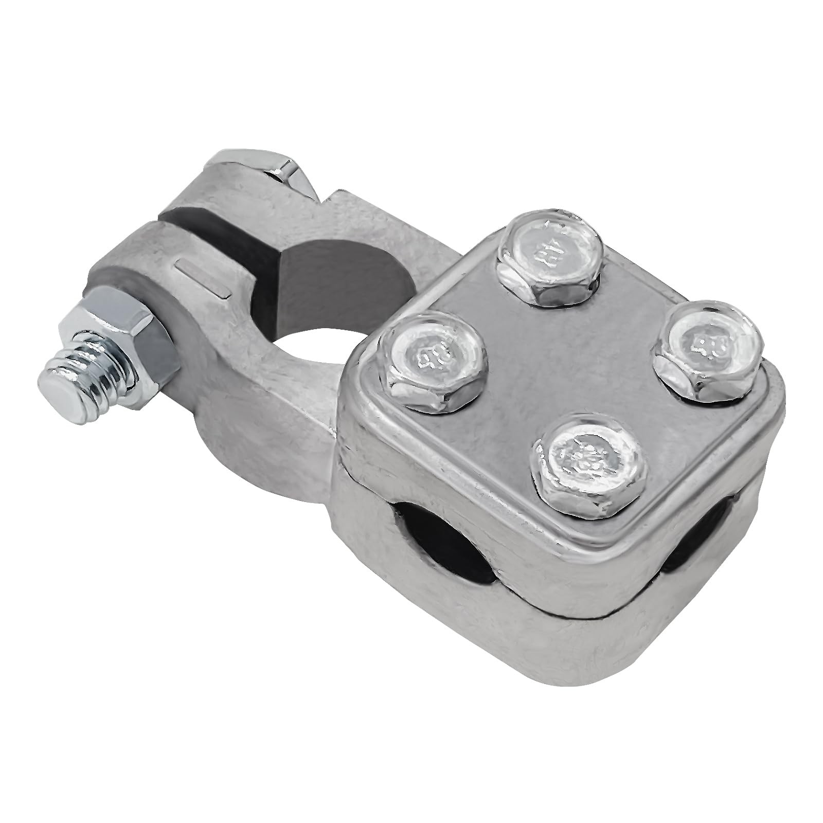 No Crimp 3Way Negative Lead Acid Battery Terminal Connector Clamp Single