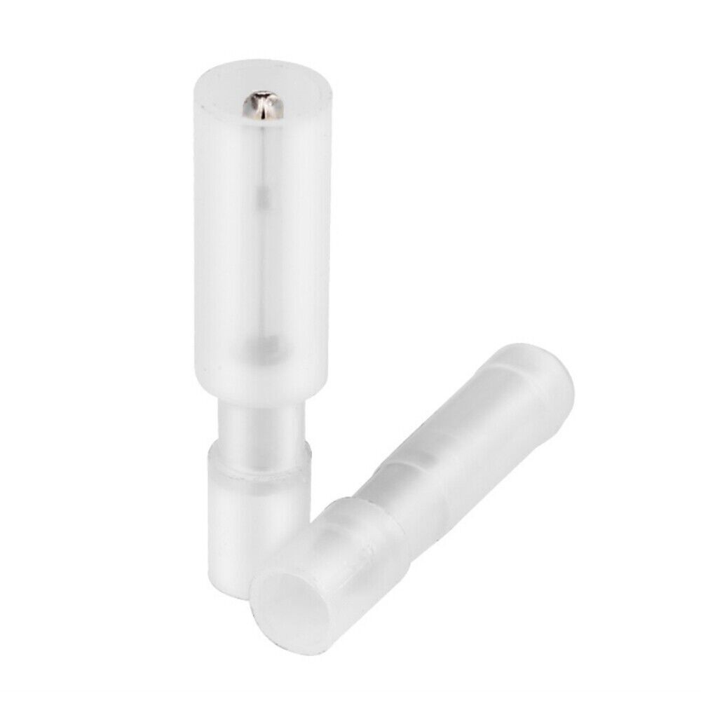 Nylon White Female&Male Bullet Wire Crimp Connectors Terminals 26-24AWG 50PCS