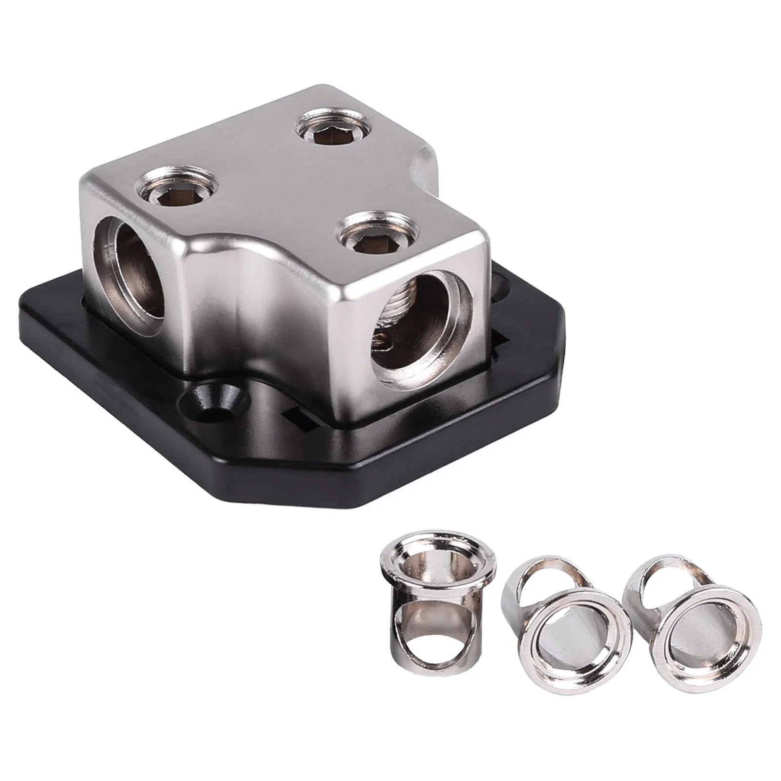 NEW SKAR AUDIO X1 0/4 GA INPUT TO X2 0/4 GA OUTPUTS DISTRIBUTION BLOCK
