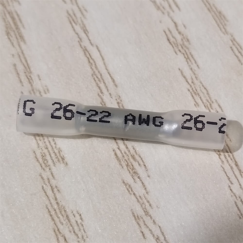 10-500pcs Waterproof Clear 26-22AWG Wire Terminals Heat Shrink Butt Connectors