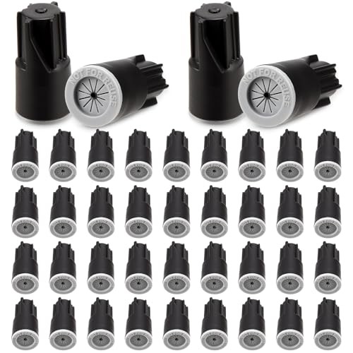 40 Pcs Electrical Wire Seal Nuts, Black 22AWG-14AWG Waterproof Wire Nuts Caps,