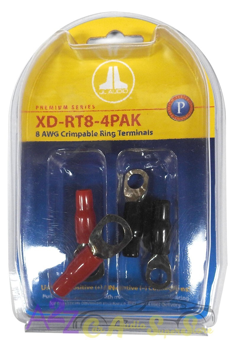 JL AUDIO XD-RT8-4PAK (40474) 4 PIECES, 8 AWG CRIMPABLE RING TERMINALS FOR WIRE
