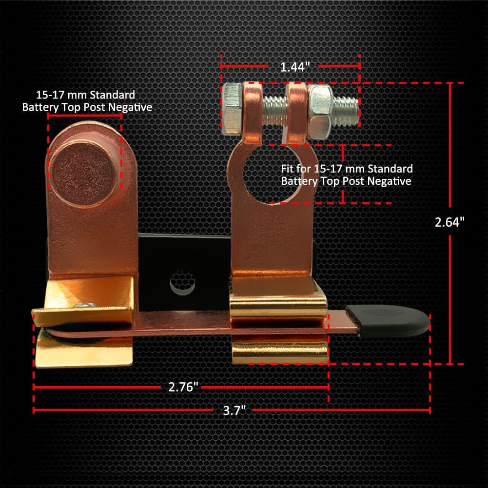 Top Post Battery Disconnect Switch 12V 24V, Knife Blade Battery Switch Disconnec