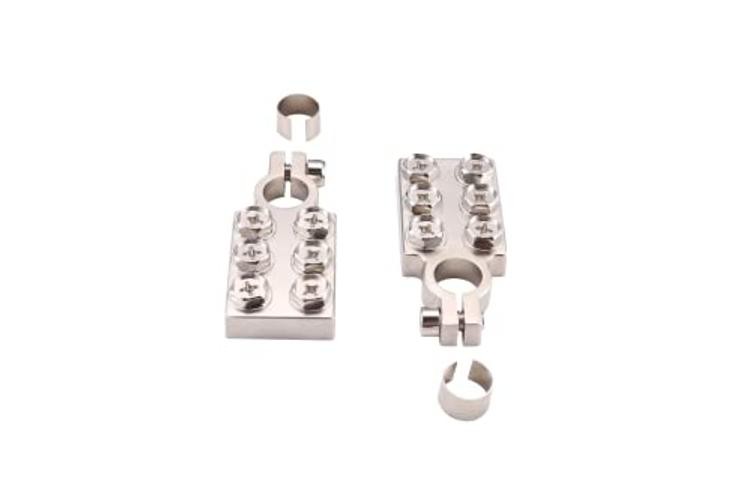 6 Way Battery Terminal Connector 6×00 (1/0) AWG Gauge Positive 6-way