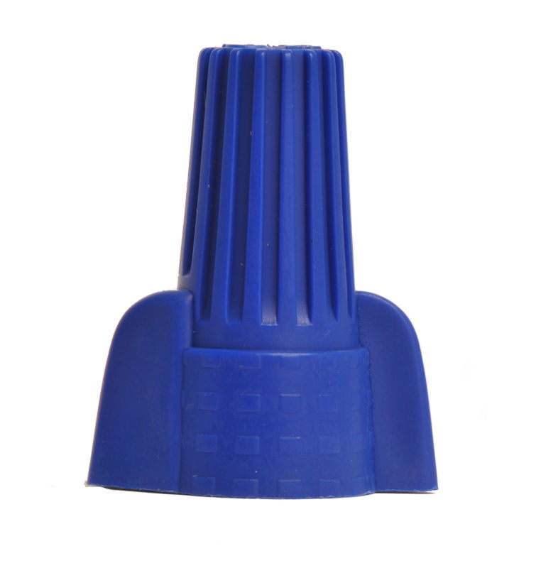 WIRE CONNECTORS BLUE WINGED SCREW-ON NUTS UL 100/BAG – FAST SHIPPING