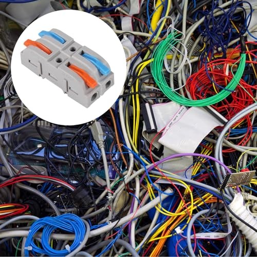 20Pcs Quick Connect Electrical Splicing Wire Connectors Kit Lever Wire 20pcs