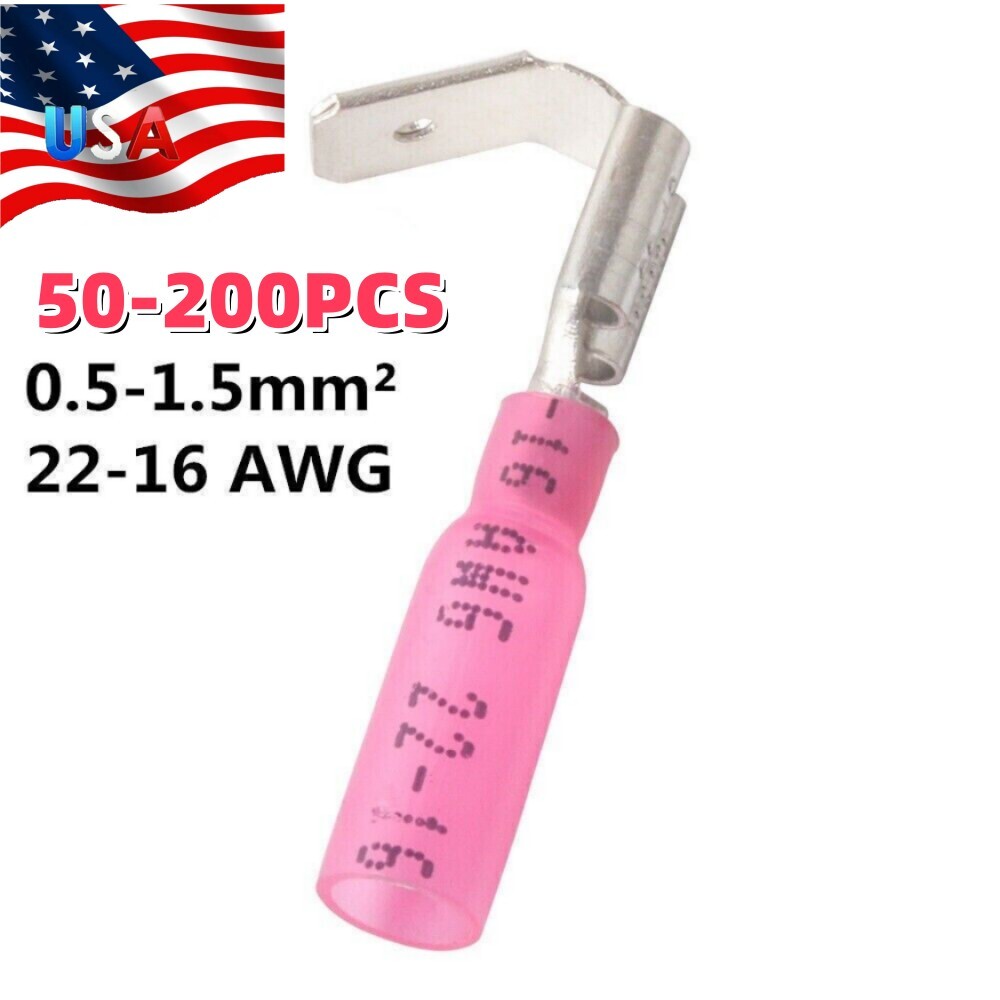 50-100PCS Heat Shrink Marine Grade Piggy Back Crimp Connectors Terminals