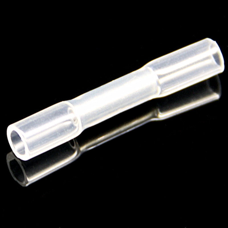 50PCS White Heat Shrink Wire Connector Butt Splice Waterproof Terminal 26-24AWG