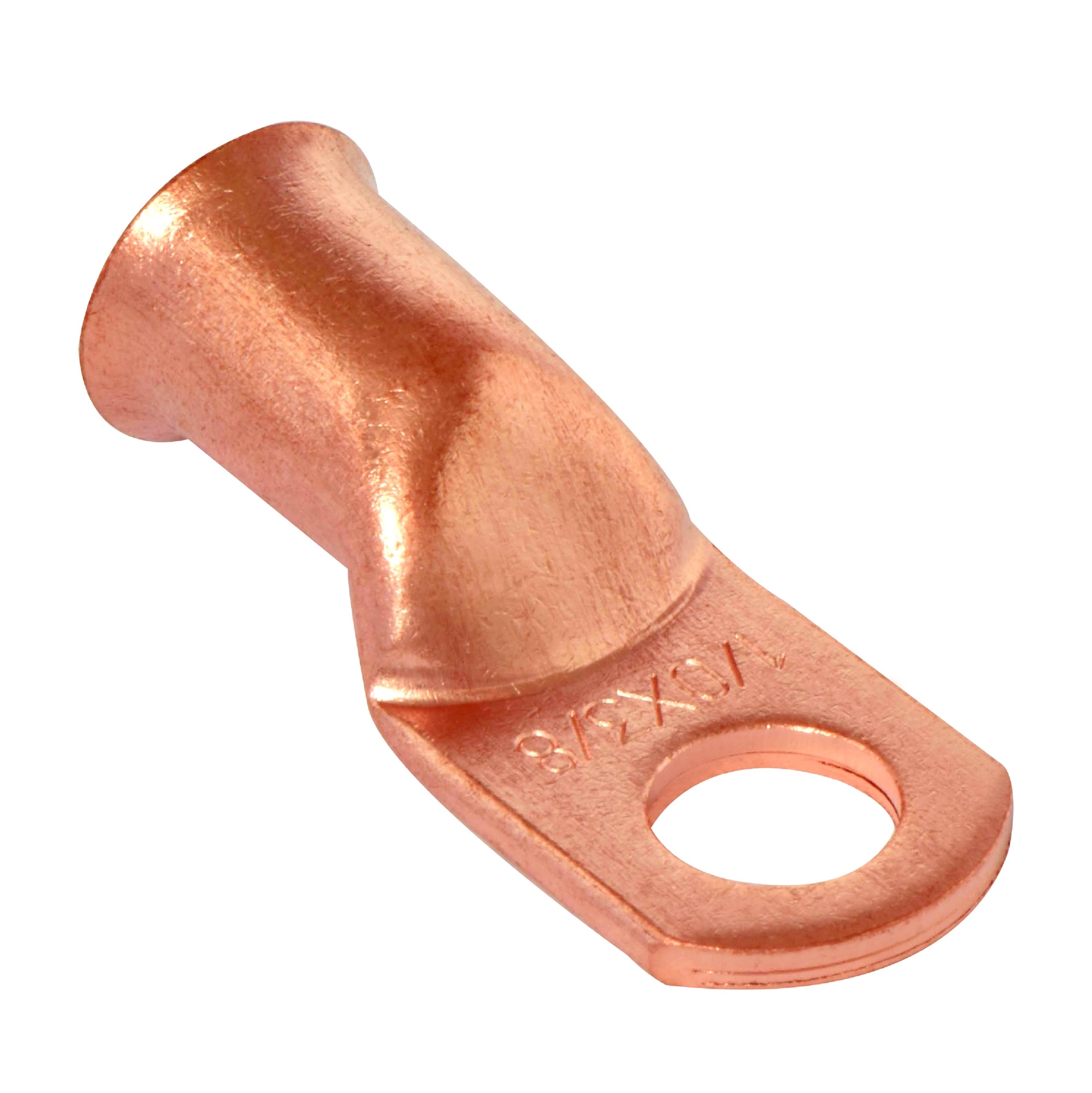 25pcs 8 GA AWG 3/8″ Copper Wire Ring Terminal Crimp Battery Welding Cable Lug