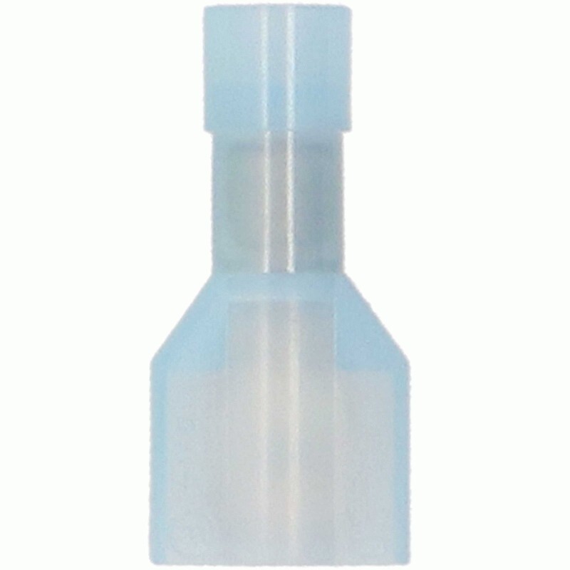 INSTALL BAY BNMD250F / BLUE Nylon Male Quick Disconnect 16-14 Gauge .250 / 100PK