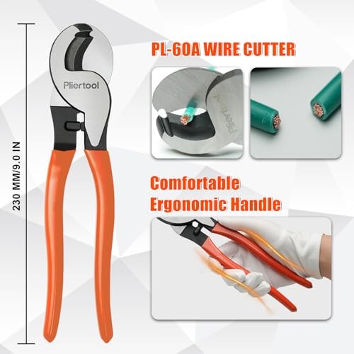 Battery Cable Crimper Tool For AWG 10-1/0 1pcs Crimping Tool+1pcs Cable Cutter