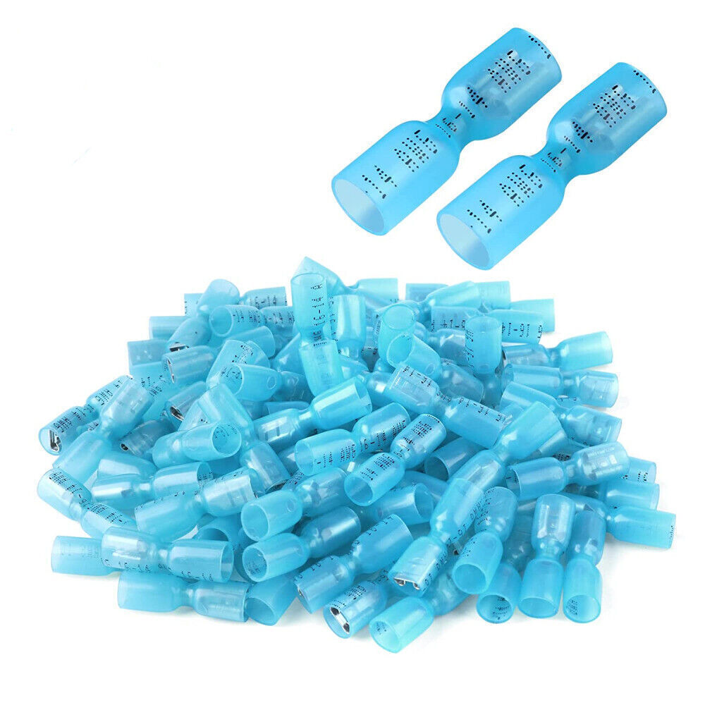 22-10AWG Female Spade Connectors Terminals Heat Shrink Wire Quick Disconnect