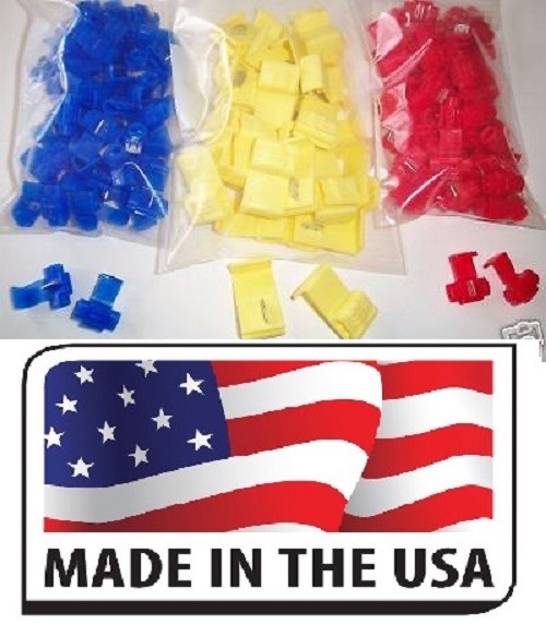 125 Pack ALL SIZES Quick Splice Tap Wire Connector 12-10 18-14 22-18 Gauge UL