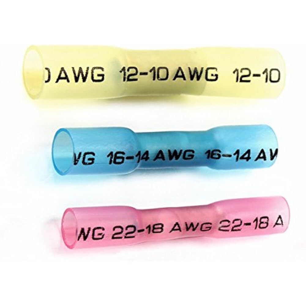 600/100 Heat Shrink Butt Wire Splice Connectors Crimp Terminals Kit 22-10AWG Lot