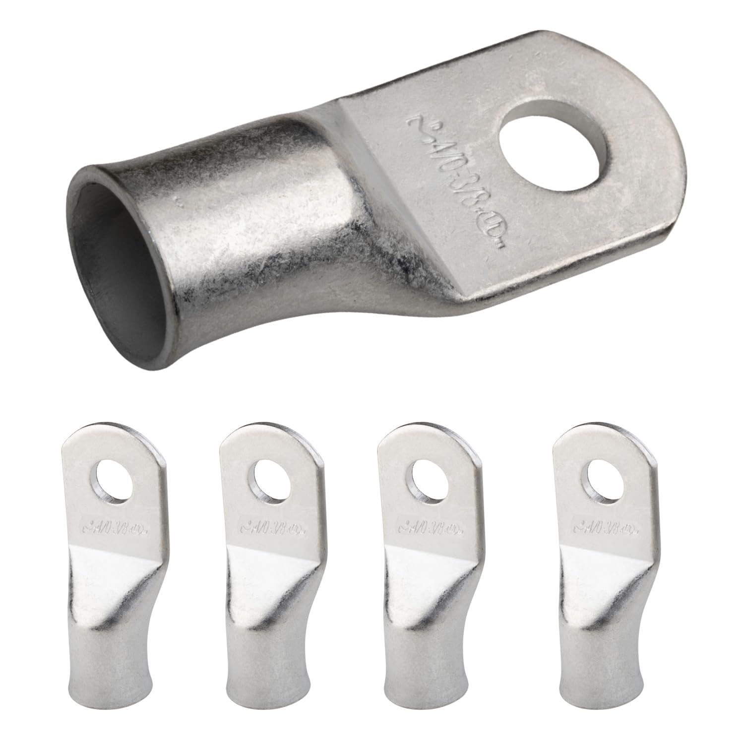 SELTERM 4/0 AWG 3/8 Stud (5 pcs) UL Marine Grade Battery Terminal Connectors Tin
