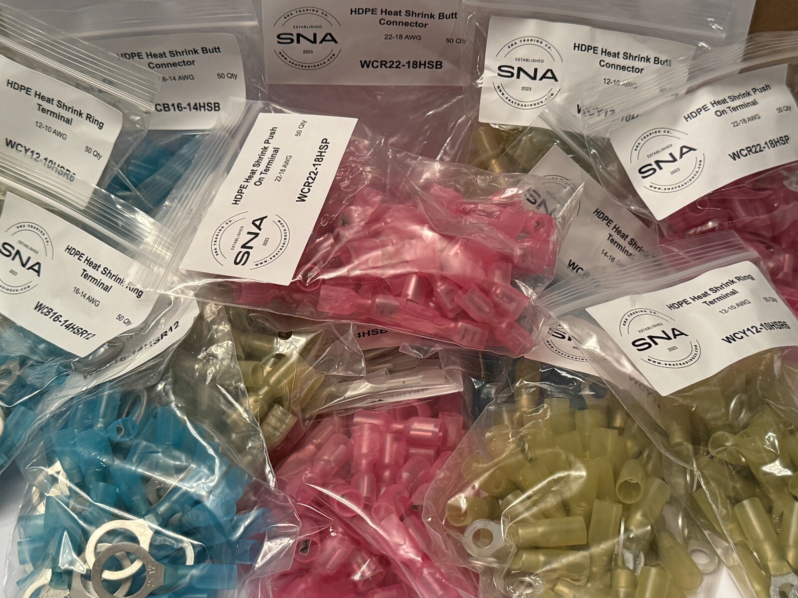 Heat Shrink Wiring Connectors For Automotive Marine Electrical Wiring Connection