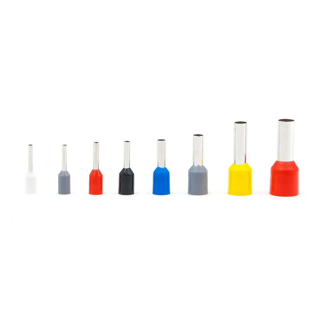 Kit 1200 Embouts Sertir Fil Électrique Isolés E10-12 à 0508 Laiton Pressé