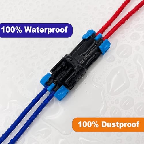 14-12 AWG 2 Pin Connector Weather Pack Connectors Kit 2 Wire 2Pin 6Pair