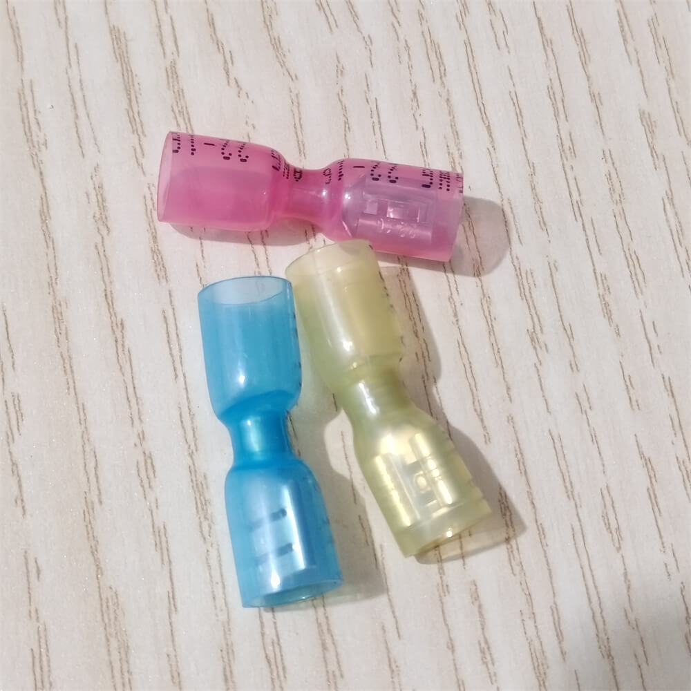22-10AWG Female Spade Connectors Terminals Heat Shrink Wire Quick Disconnect