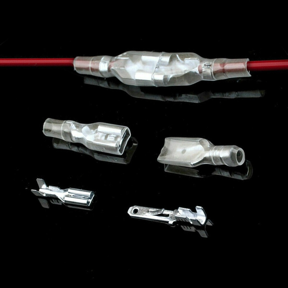 450PCS Female Male Spade Connectors Wire Crimp Terminals Set 2.8mm/4.8mm/6.3mm