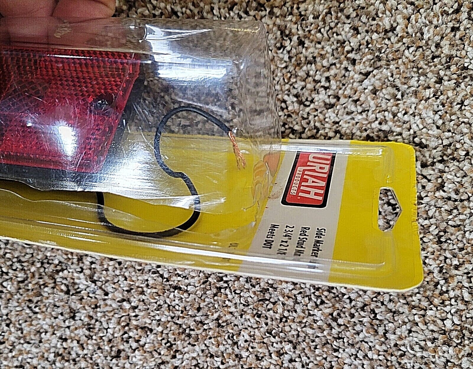2 RED Stud Trailer Light,No UL114001, Infinite Innovations Inc 1 Sealed 1 Opened