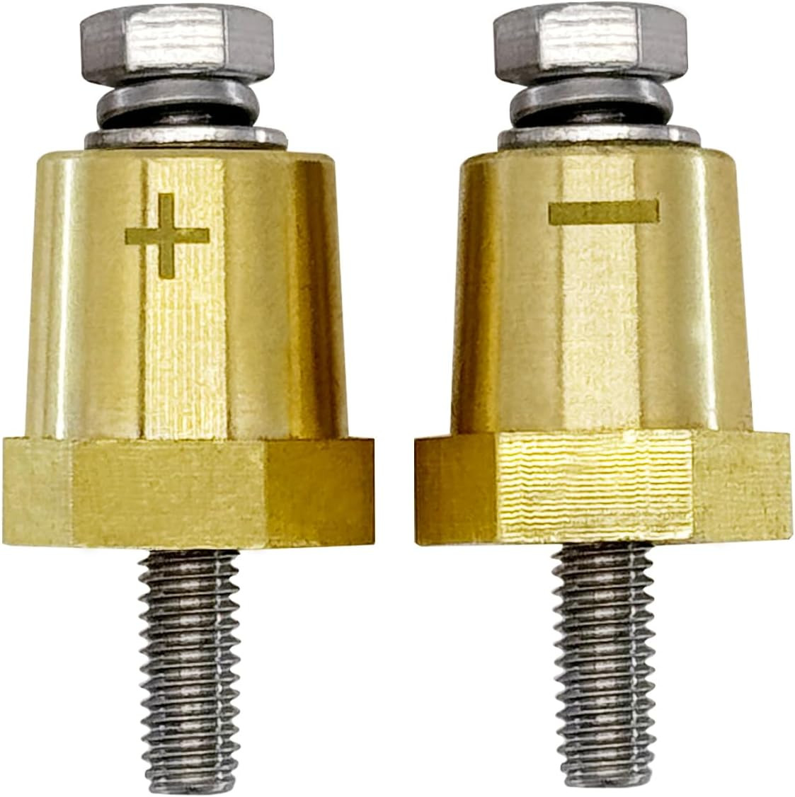 M6 Thread Brass Battery Terminal Charging Posts, Battery Post Adapter
